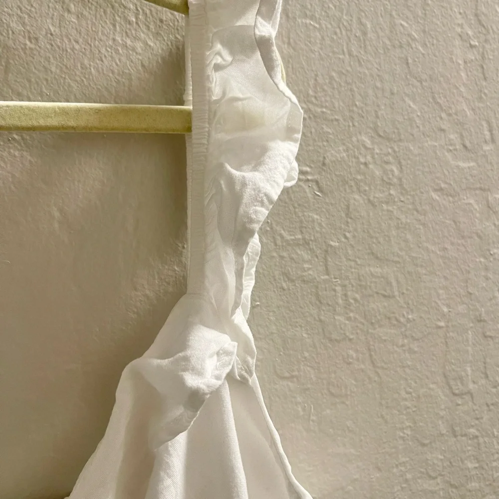 White Ruffle Blouse - Picture 2 of 5